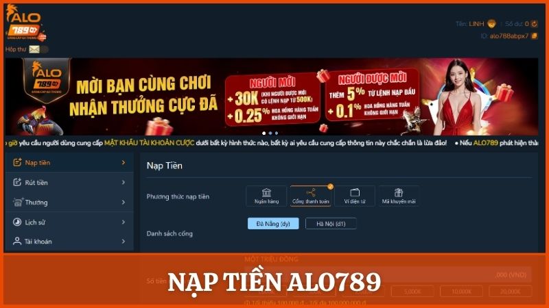 nạp tiền Alo789